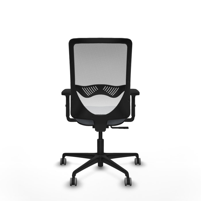 PIQUERAS Y CRESPO Silla de oficina Zulema con mecanismo Sincro, Gris y Blanco