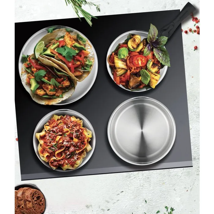 Arthur Martin AM2189 Juego de Utensilios de Cocina Inducción Acero Inoxidable 18/10 5 Piezas Mango Extraíble