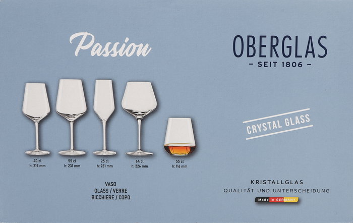 Oberglas Set 6 Vasos "Passion" 55 cl