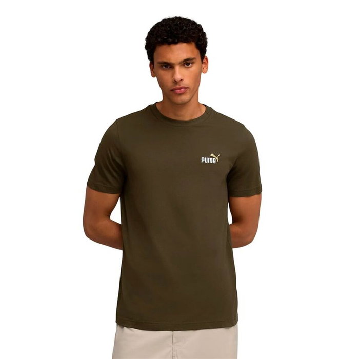 Camiseta de Manga Corta Hombre Puma Essentials 2 Color Oliva 7-8 Años