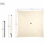 Aktive Parasol Jardín 175x175 cm Beige