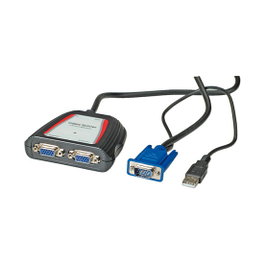 Divisor de vídeo VGA 2 canales 250 MHz 14.99.3523 Gris