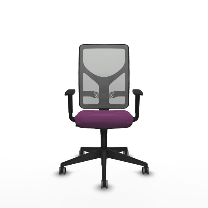 PIQUERAS Y CRESPO Silla de oficina Motilla con mecanismo Sincro, Morado y Gris