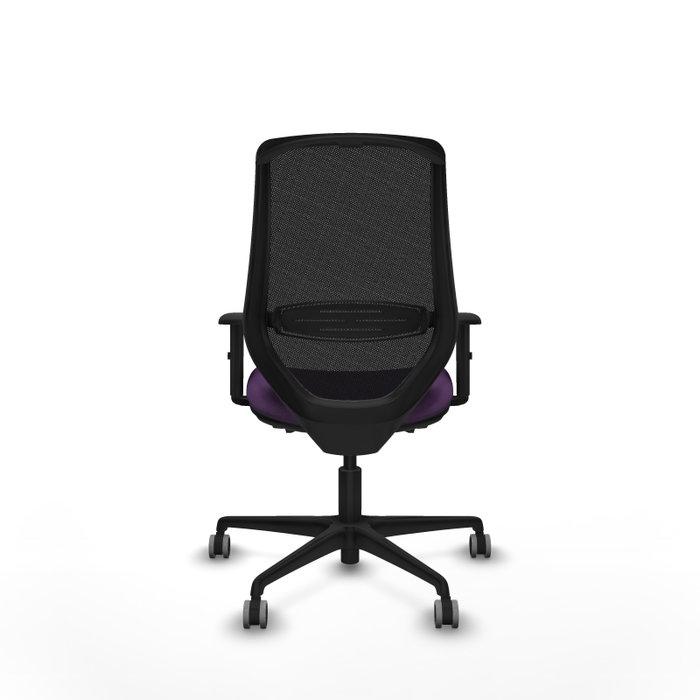 PIQUERAS Y CRESPO Silla de oficina Mardos con mecanismo Sincro/Traslack, Morado/Negro