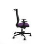 PIQUERAS Y CRESPO Silla de oficina Mardos con mecanismo Sincro/Traslack, Morado/Negro