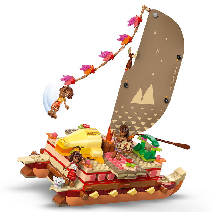LEGO 43270 Disney Princesas Canoa de Aventuras de Vaiana Set de Construcción con Minifiguras Vaiana, Loto y Moni LEGO 43270 Disney Princesas Canoa de Aventuras de Vaiana Set de Construcción con Minifiguras Vaiana, Loto y Moni