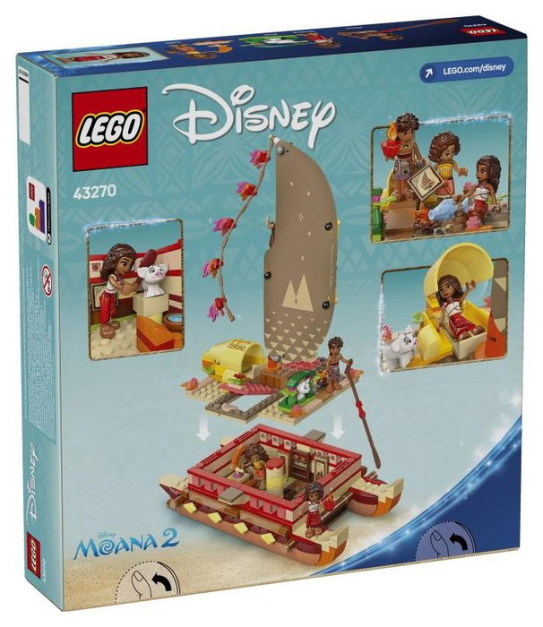 LEGO Disney Canoa de Aventuras de Vaiana 43270 LEGO Disney Canoa de Aventuras de Vaiana 43270