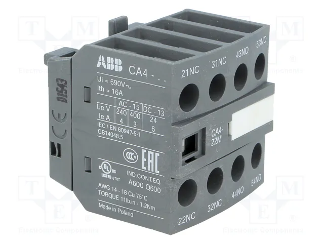 ABB Contactores auxiliares AF NC x2 + NA x2