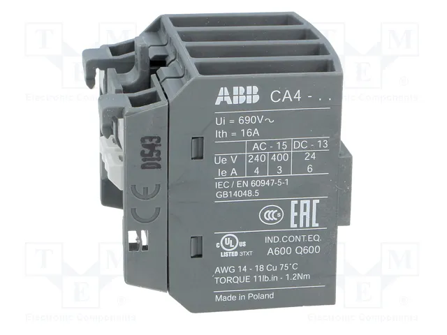 ABB Contactores auxiliares AF NC x2 + NA x2