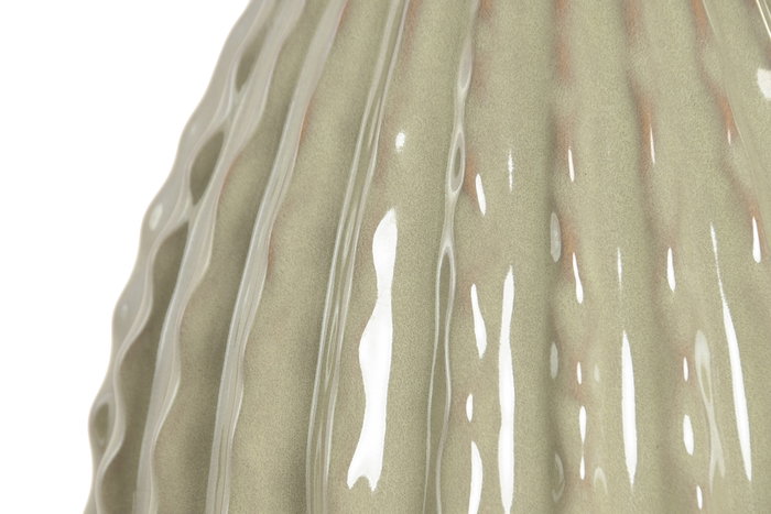 DKD Home Decor Jarrón de Gres Verde 22x22x28 cm DKD Home Decor Jarrón de Gres Verde 22x22x28 cm