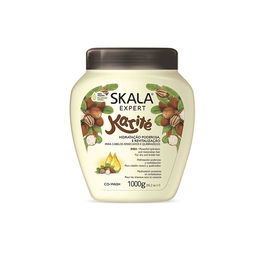 Skala Crema Acondicionadora Karité Vegana para Cabello Seco y Quebradizo, Restaura, Hidrata y Suaviza, 1000ml
