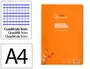 Liderpapel Cuaderno Espiral A4 Pautaguía Naranja