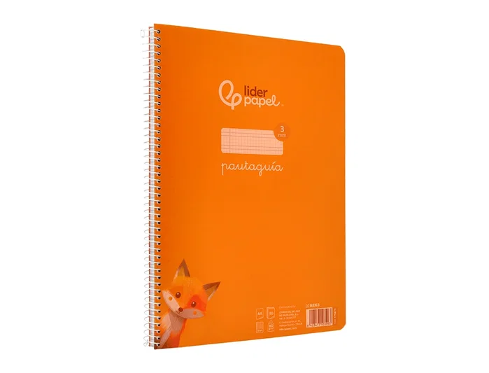 Liderpapel Cuaderno Espiral A4 Pautaguía Naranja