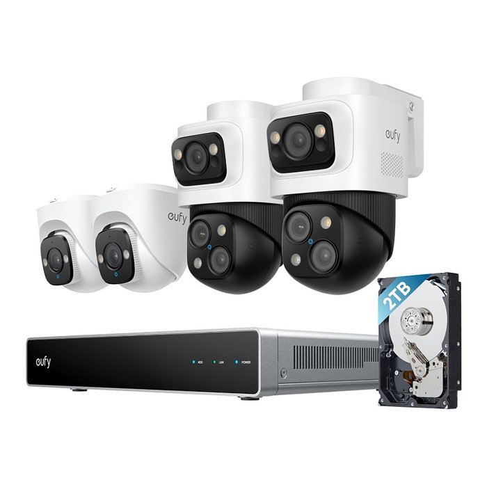 EUFY NVR Security System S4 Sistema de Seguridad Cámara IP Exterior/Interior Cableado Bala HDD 2TB EUFY NVR Security System S4 Sistema de Seguridad Cámara IP Exterior/Interior Cableado Bala HDD 2TB