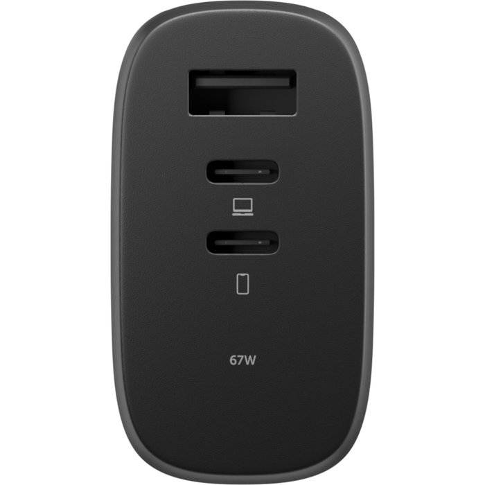Native Union 67W USB-C PD 3-Port Fast GaN Wall Charger Black Native Union 67W USB-C PD 3-Port Fast GaN Wall Charger Black