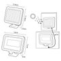 Greenblue Maclean IP44 MCE438 Proyector LED Solar con Sensor