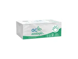 Blanca Toalla de Papel Secamanos Engarzada Ecológica 2 Capas 22.5x31 cm Paquete 144 Unidades FSC