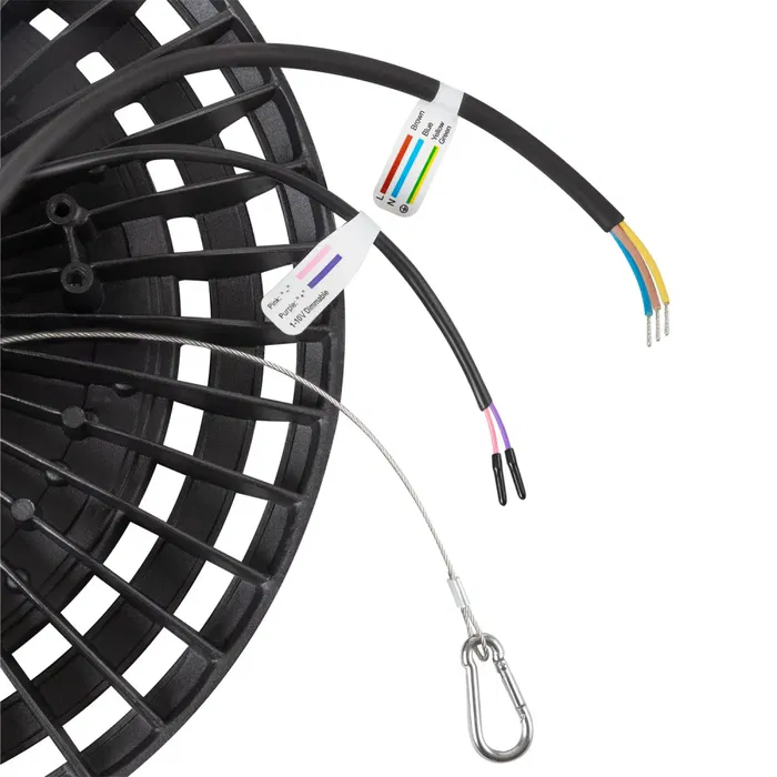 BX3 LIGHT Campana High Bay LED 200W IP65 6000K 120° 0-10V para Techos Altos, Naves Industriales y Almacenes - BX3-HVUFO200W-H-CW