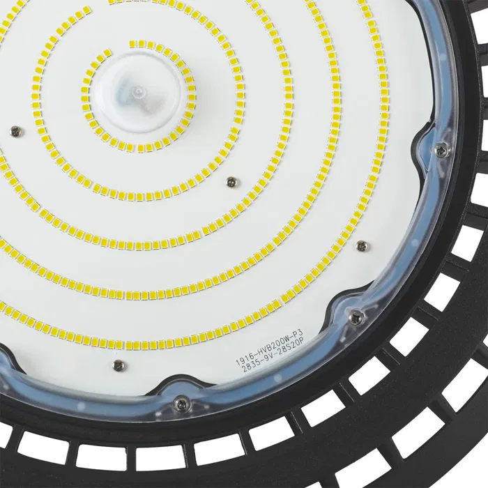 BX3 LIGHT Campana High Bay LED 200W IP65 6000K 120° 0-10V para Techos Altos, Naves Industriales y Almacenes - BX3-HVUFO200W-H-CW