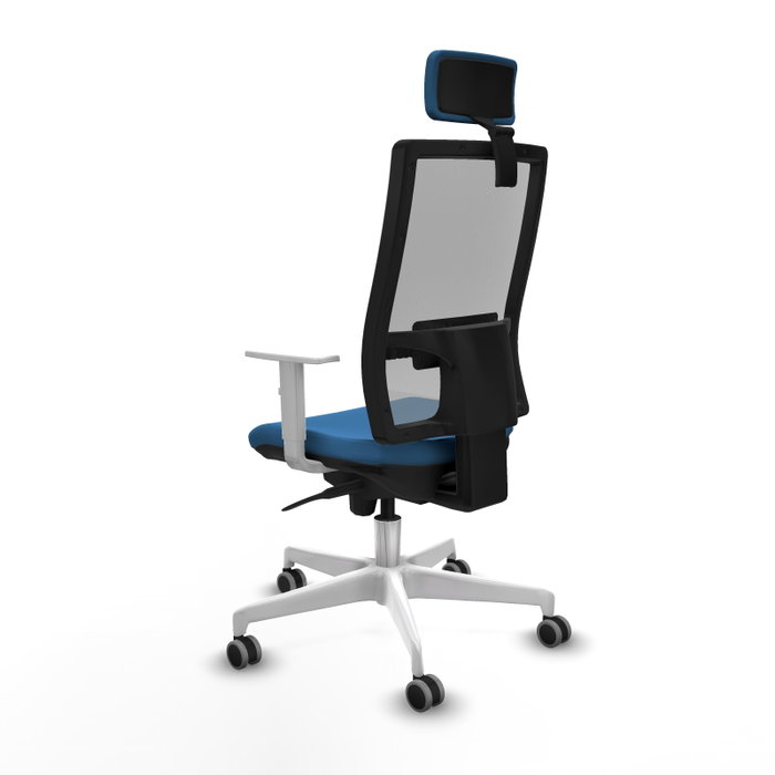 PIQUERAS Y CRESPO Silla de oficina Horna con mecanismo Sincro, Azul claro y Gris PIQUERAS Y CRESPO Silla de oficina Horna con mecanismo Sincro, Azul claro y Gris