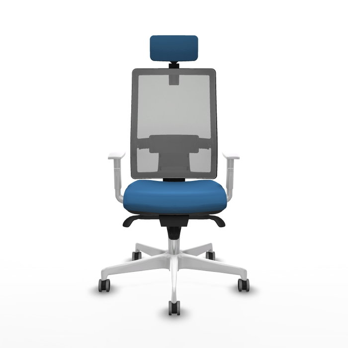 PIQUERAS Y CRESPO Silla de oficina Horna con mecanismo Sincro, Azul claro y Gris PIQUERAS Y CRESPO Silla de oficina Horna con mecanismo Sincro, Azul claro y Gris