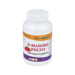 Alfa Herbal D-Manosa 125 Gr, Suplemento en Polvo Vegan