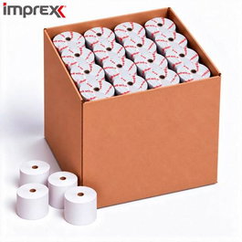 IMPREX Set de 10 rollos de papel térmico 57x55x12 mm 65g