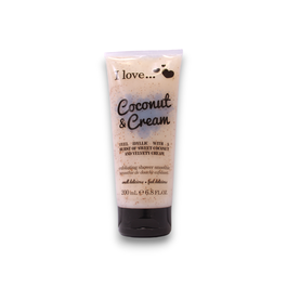 Coconut & Cream, Exfoliación, Gel de ducha, 200 ml