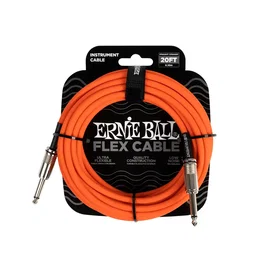 ERNIEBALL Cable de instrumento Flex Jack-Jack SS 6 m - Naranja