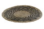 DKD Home Decor Individual Balines Natural Negro 38 x 38 x 1 cm