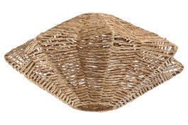 DKD Home Decor Pantalla decorativa Mediterráneo, concha de yute y metal, 40 cm x 20 cm x 40 cm, 2 unidades, color natural