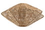 DKD Home Decor Pantalla decorativa Mediterráneo, concha de yute y metal, 40 cm x 20 cm x 40 cm, 2 unidades, color natural