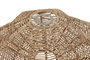 DKD Home Decor Pantalla decorativa Mediterráneo, concha de yute y metal, 40 cm x 20 cm x 40 cm, 2 unidades, color natural