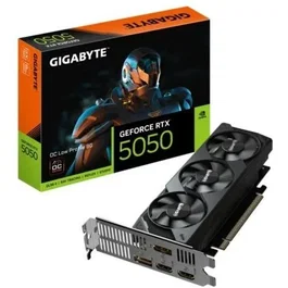 Gigabyte GeForce RTX 5050 OC Low Profile 8GB GDDR6 Tarjeta Gráfica - Perfil Bajo, 182 mm, NVIDIA Blackwell, DLSS 4, PCIe 5.0, HDMI 2.1b, DisplayPort
