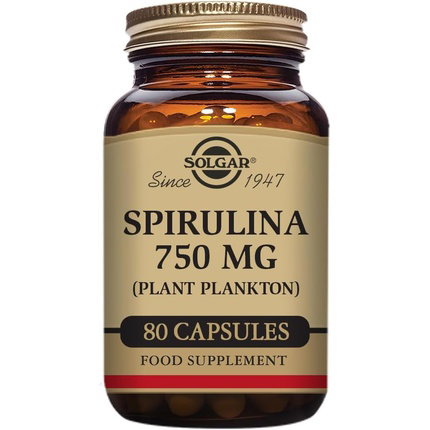 SOLGAR Espirulina Vegetariana 750mg 80 cápsulas