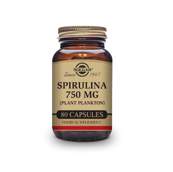 SOLGAR Espirulina 750 mg Cápsulas Vegetales
