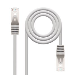 Nanocable Cable Ethernet RJ45 CAT5e 2m FTP Gris - AWG24, Red/LAN