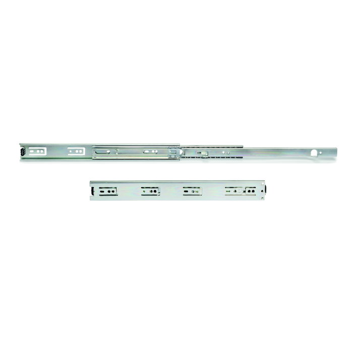 Emuca Juego de guías de bolas para cajones de extracción total con escuadras, altura 45mm, logitud 600mm, Acero, Cincado Emuca Juego de guías de bolas para cajones de extracción total con escuadras, altura 45mm, logitud 600mm, Acero, Cincado