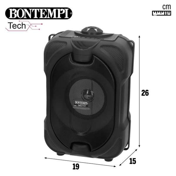 Color Baby Altavoz Karaoke con Micrófono, Luces y Cargador USB 80W