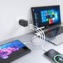 AISENS Cargador GaN 65W con 2xUSB-C y 1xUSB-A, Negro