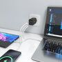 AISENS Cargador GaN 65W con 2xUSB-C y 1xUSB-A, Negro