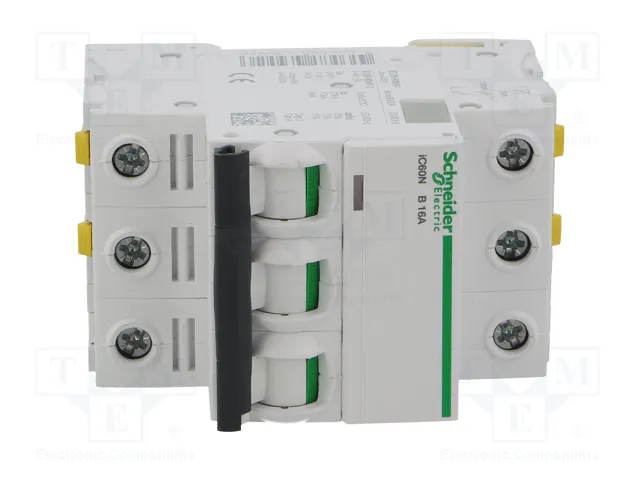 SCHNEIDER ELECTRIC Interruptor magnetotérmico iC60N 16A 3 polos B SCHNEIDER ELECTRIC Interruptor magnetotérmico iC60N 16A 3 polos B