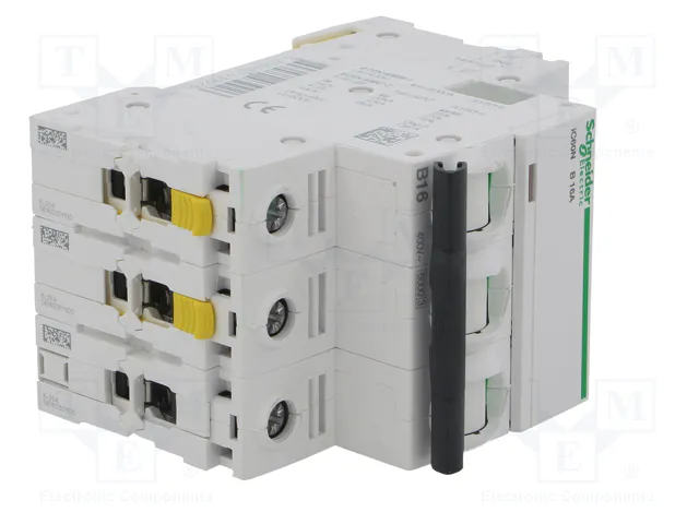 SCHNEIDER ELECTRIC Interruptor magnetotérmico iC60N 16A 3 polos B SCHNEIDER ELECTRIC Interruptor magnetotérmico iC60N 16A 3 polos B