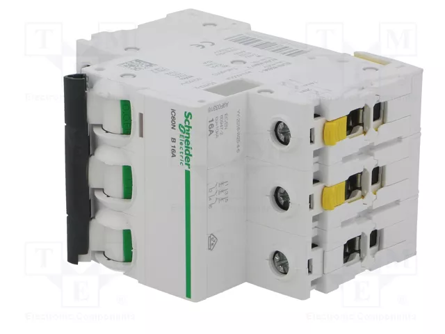 SCHNEIDER ELECTRIC Interruptor magnetotérmico iC60N 16A 3 polos B SCHNEIDER ELECTRIC Interruptor magnetotérmico iC60N 16A 3 polos B