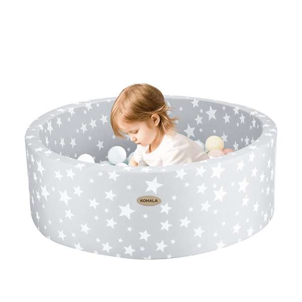 Ociotrends Piscina de Bolas para Niños con 100 Bolas 90x90x30 cm