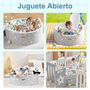 Ociotrends Piscina de Bolas para Niños con 100 Bolas 90x90x30 cm