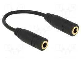 DeLOCK 65896 Adaptador de Audio Jack 3,5 mm Hembra a Hembra 13 cm