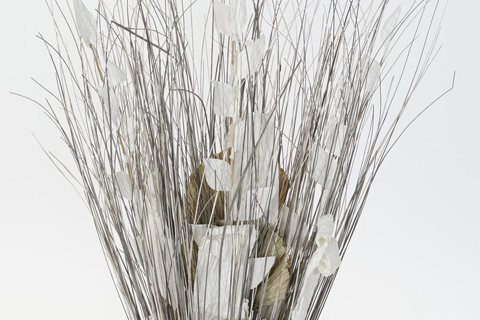 DKD Home Decor Ramo Blanco Natural Fibra Coco 40 x 100 x 40 cm (2 Unidades) DKD Home Decor Ramo Blanco Natural Fibra Coco 40 x 100 x 40 cm (2 Unidades)