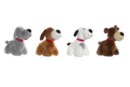 DKD Home Decor Peluche Perritos de 26cm (Pack de 4)