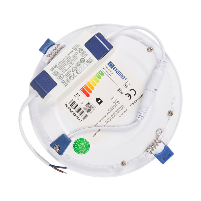 Placa LED Circular 12W 1204Lm Blanco Frío 6000K Lifud Flicker Free IP20 Placa LED Circular 12W 1204Lm Blanco Frío 6000K Lifud Flicker Free IP20